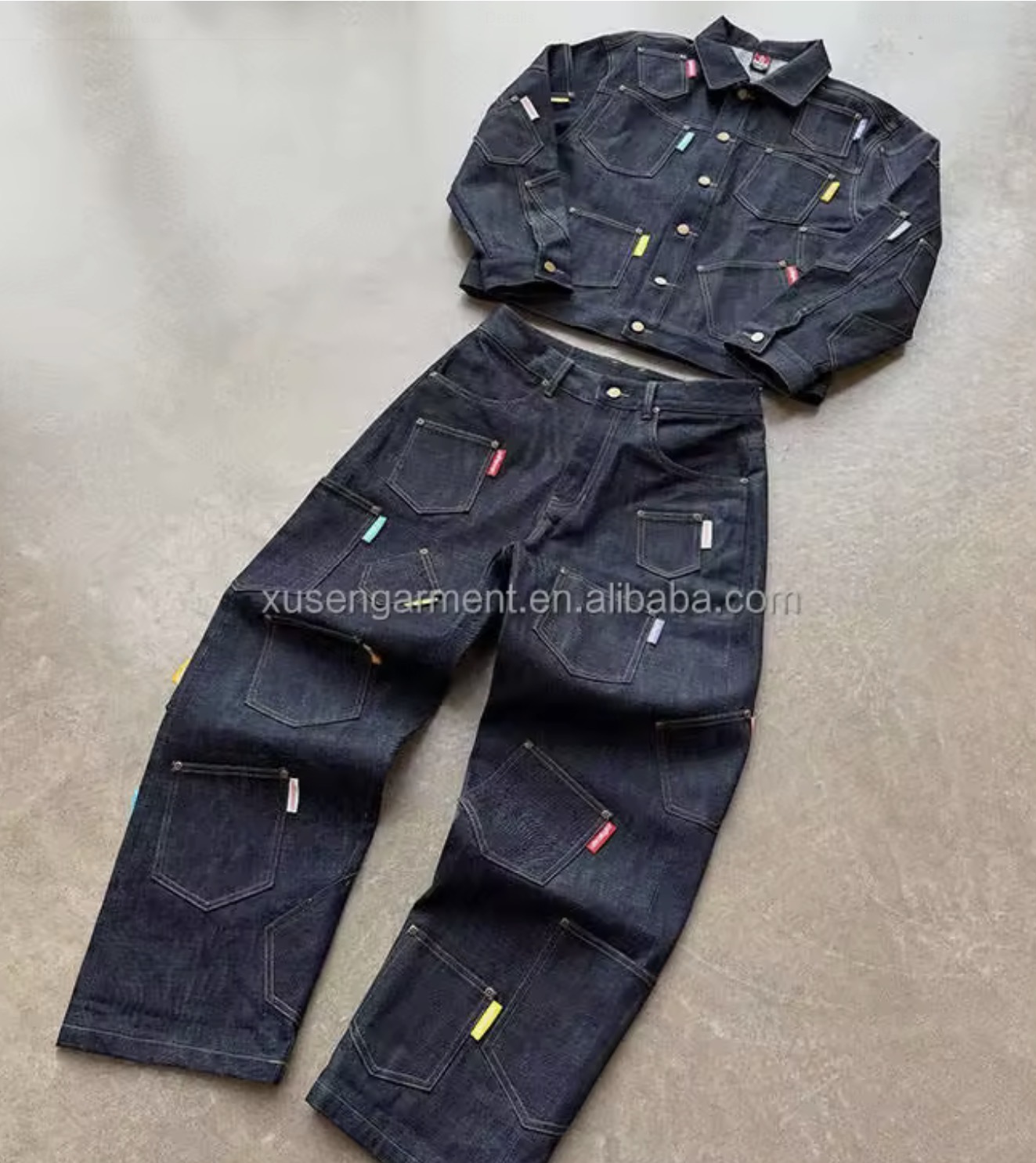 Multi Pocket Jean Set