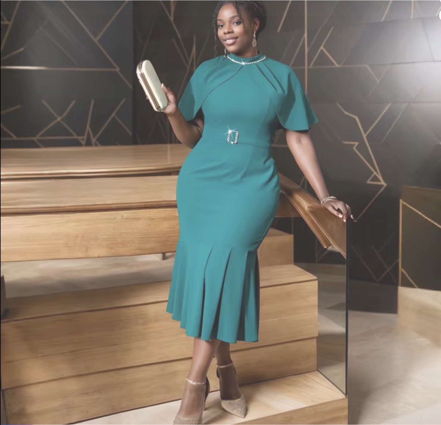 Women's Tapered Flared Dress